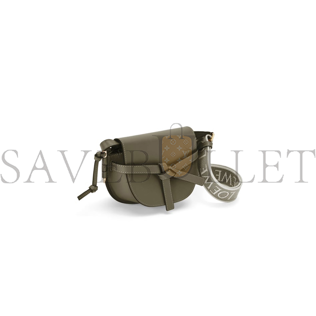 LOEWE MINI GATE DUAL BAG IN SOFT CALFSKIN AND JACQUARD A650N46X13 (21*12.5*9.5cm) LOEWE MINI GATE DUAL BAG IN SOFT CALFSKIN AND JACQUARD A650N46X13 (21*12.5*9.5cm)